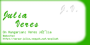 julia veres business card